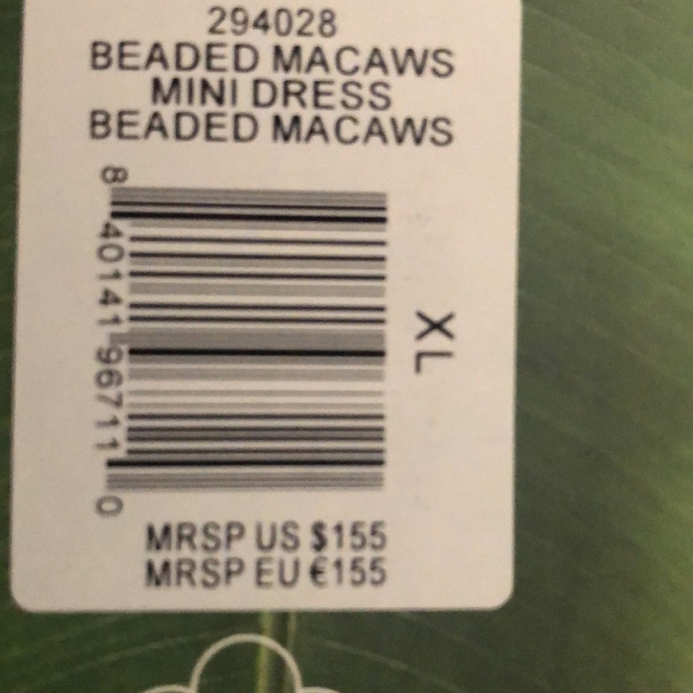 NWT FARM Rio Beaded Macaws Mini Dress XL - Picture 7 of 7